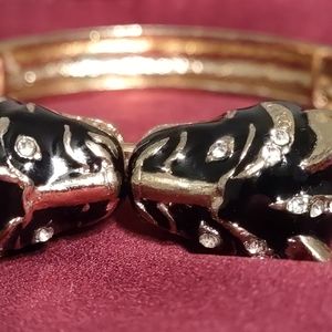 Tiger Bracelet Antique Style Black / Gold